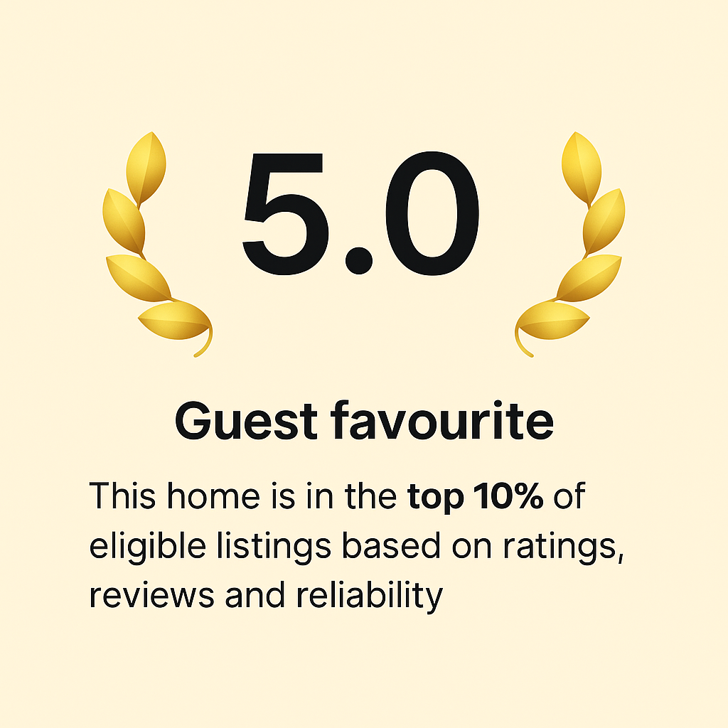 5.0 Guest Favourite Badge