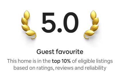 5.0 Guest Favourite Badge